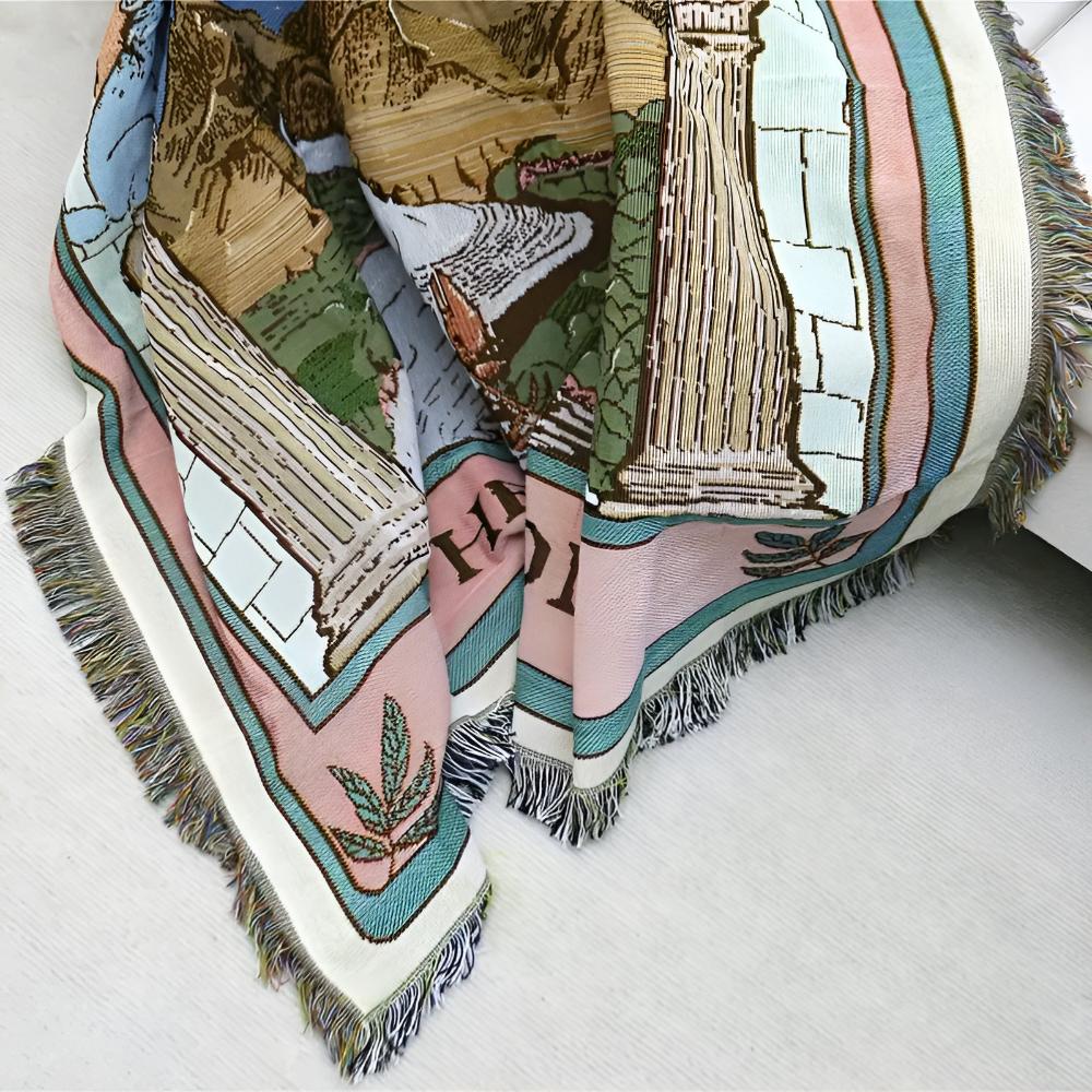 Lunar Tarot Tapestry Throw