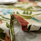 Cotton Tablecloth With Monstera Leaves