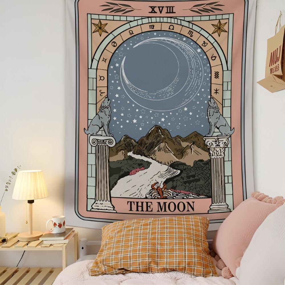 Lunar Tarot Tapestry Throw