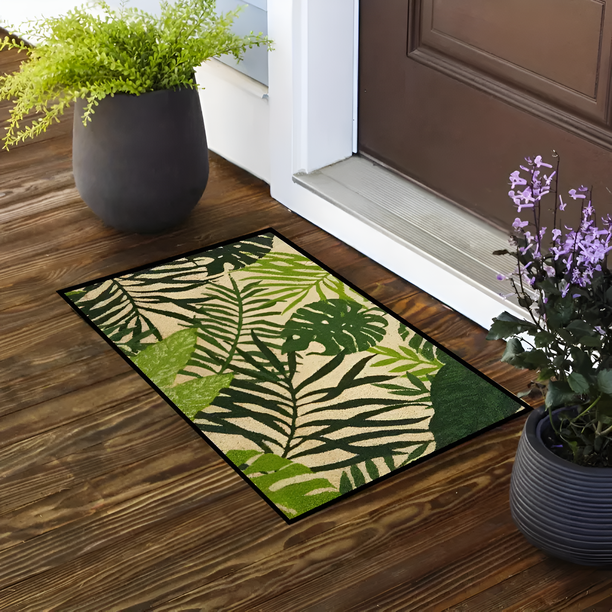 Leafscape Non-Slip Door Mat