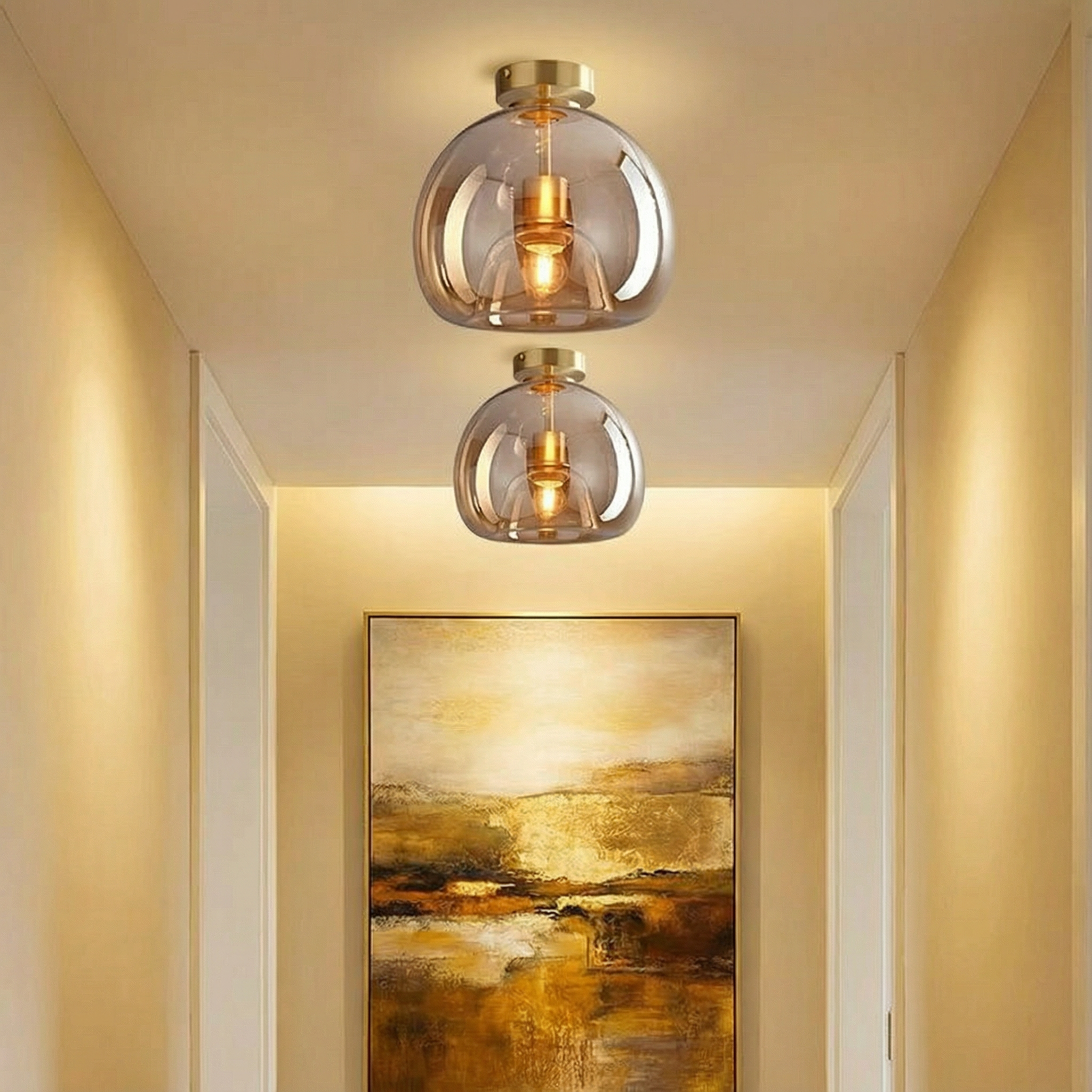 AuroraLume Elegant Modern Flush Mount Ceiling Light Fixture