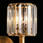 AuroraLume Elegant Shimmering Brass Wall Sconce Light Fixture