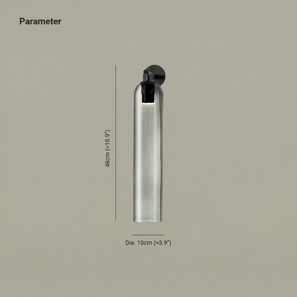 LumaCrest Elegant Classic Cylindrical Wall Sconce Light Fixture