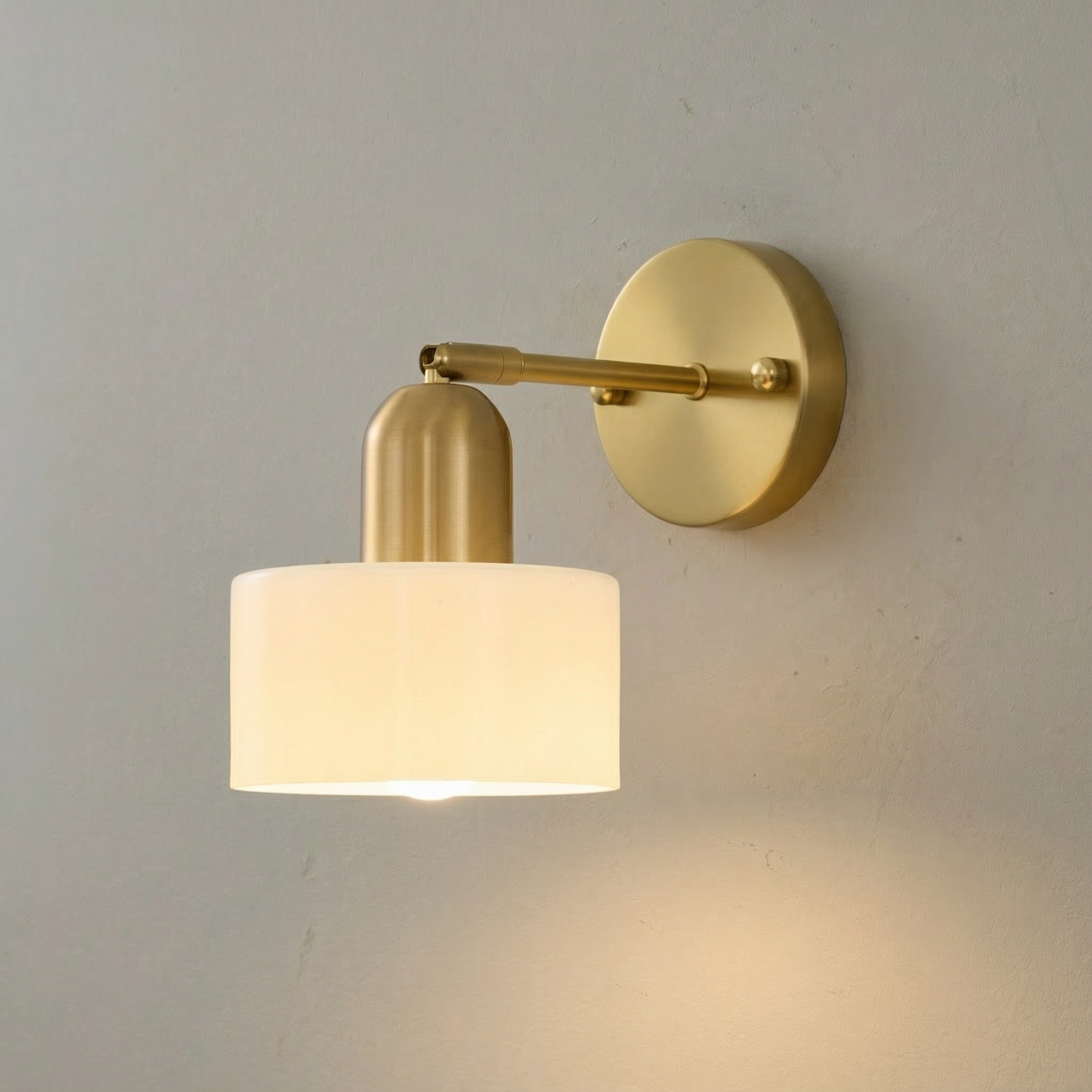 Modern Wall Light With Colored Glass Sconce And LED Compatibility For Warm Ambiance