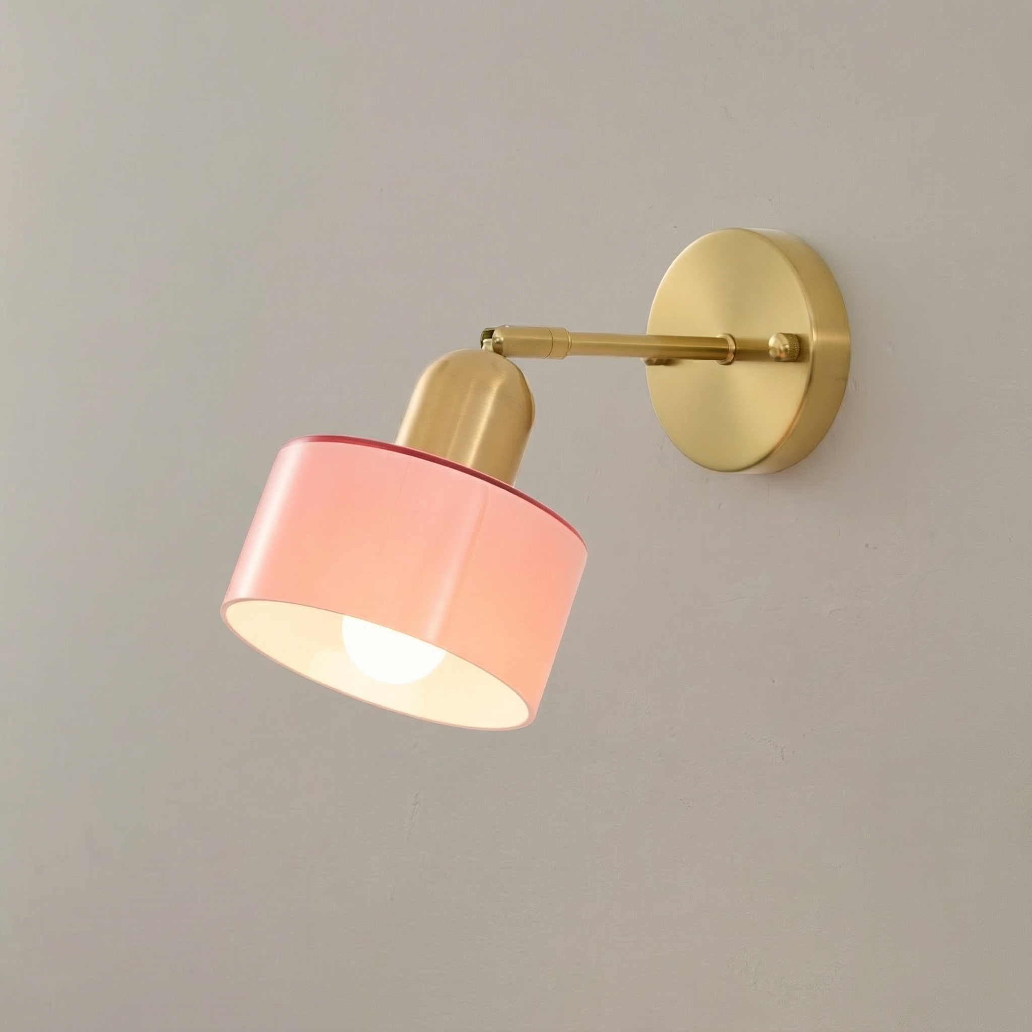 Modern Wall Light With Colored Glass Sconce And LED Compatibility For Warm Ambiance