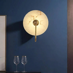 Elegant Aurora Marble Wall Lamp With Soft LED Light For Warm Ambiance