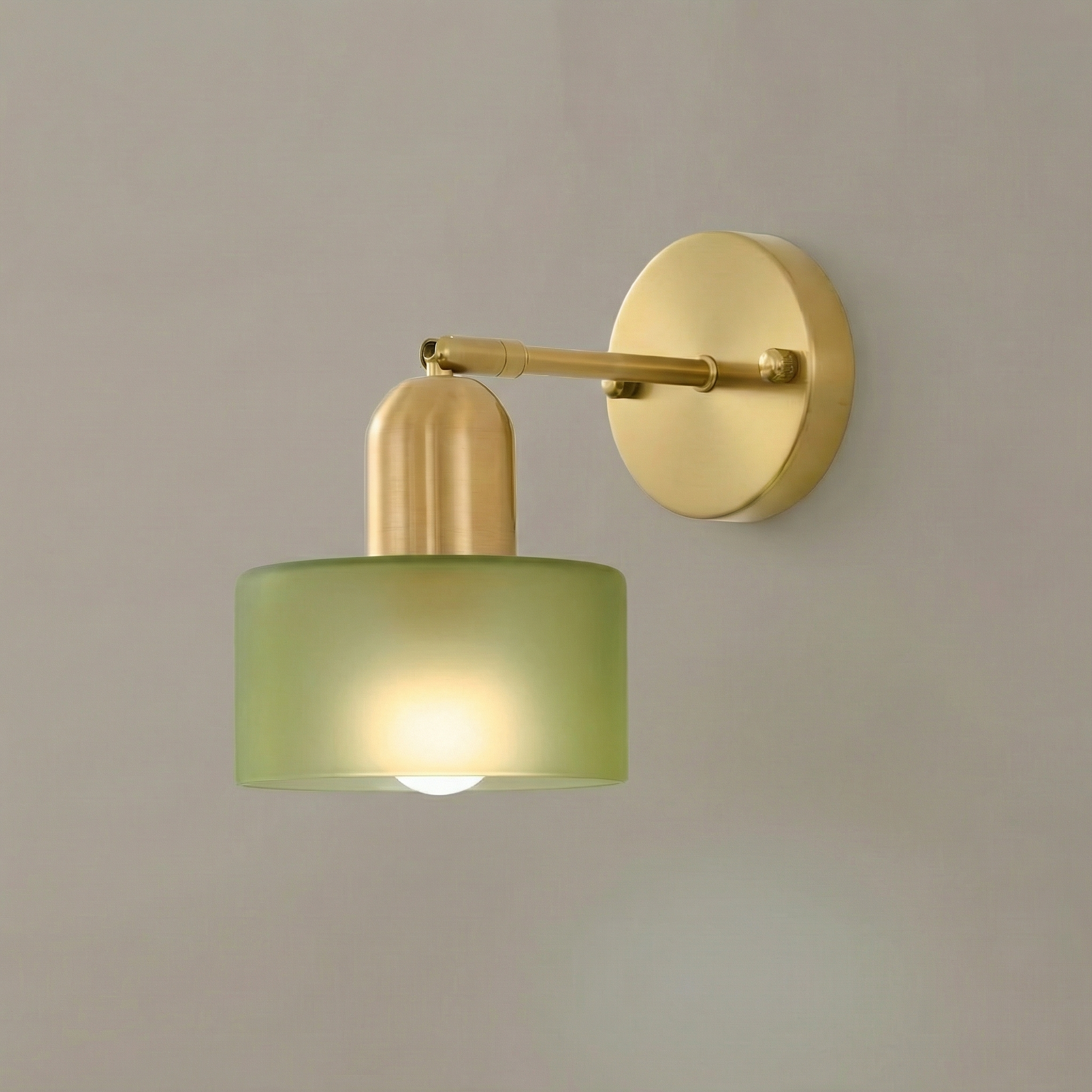 Modern Wall Light With Colored Glass Sconce And LED Compatibility For Warm Ambiance