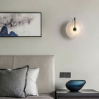 Elegant Aurora Marble Wall Lamp With Soft LED Light For Warm Ambiance
