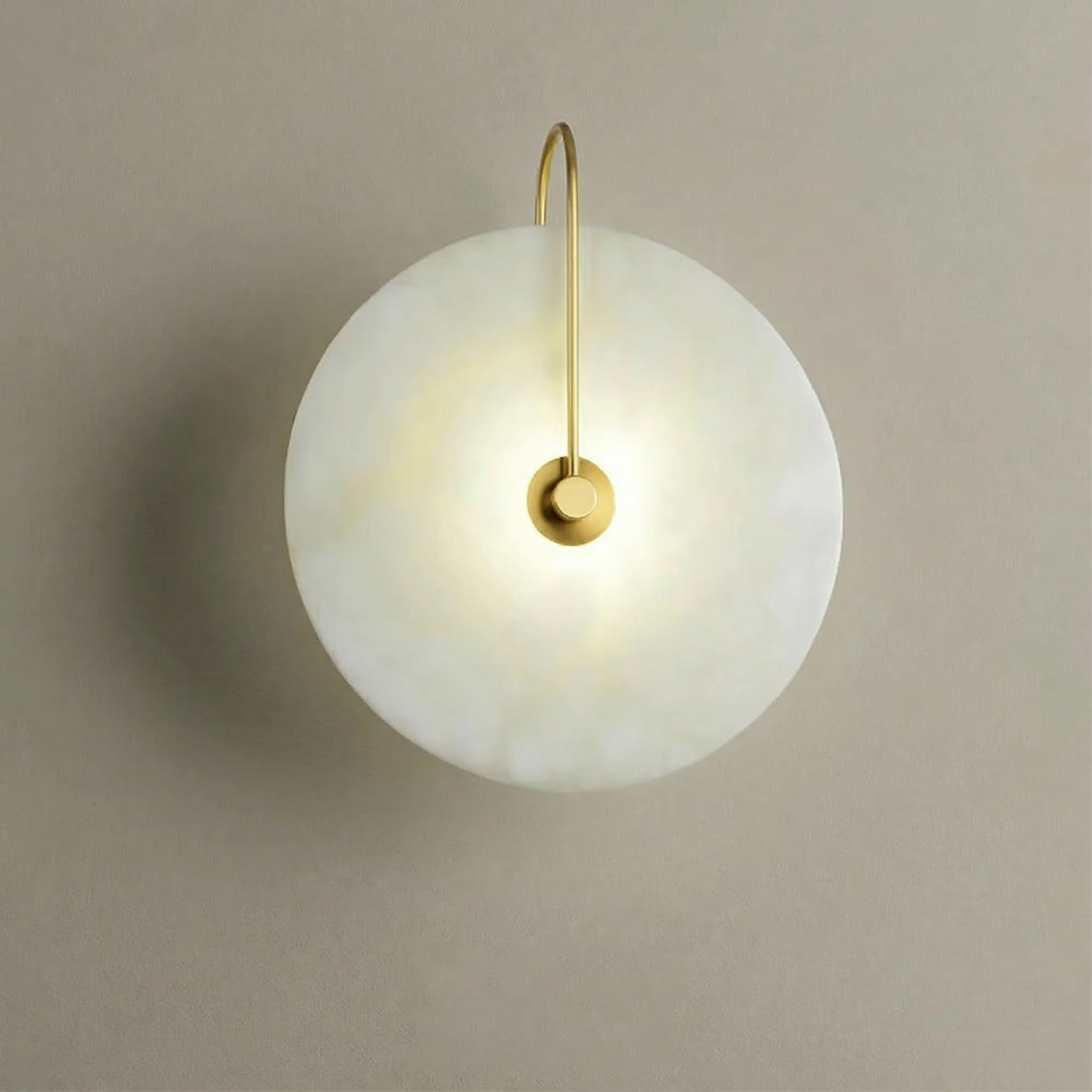 Elegant Aurora Marble Wall Lamp With Soft LED Light For Warm Ambiance