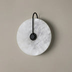 Elegant Aurora Marble Wall Lamp With Soft LED Light For Warm Ambiance