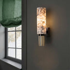 Contemporary Copper Stone Wall Light With LED Bulb For Warm Ambiance