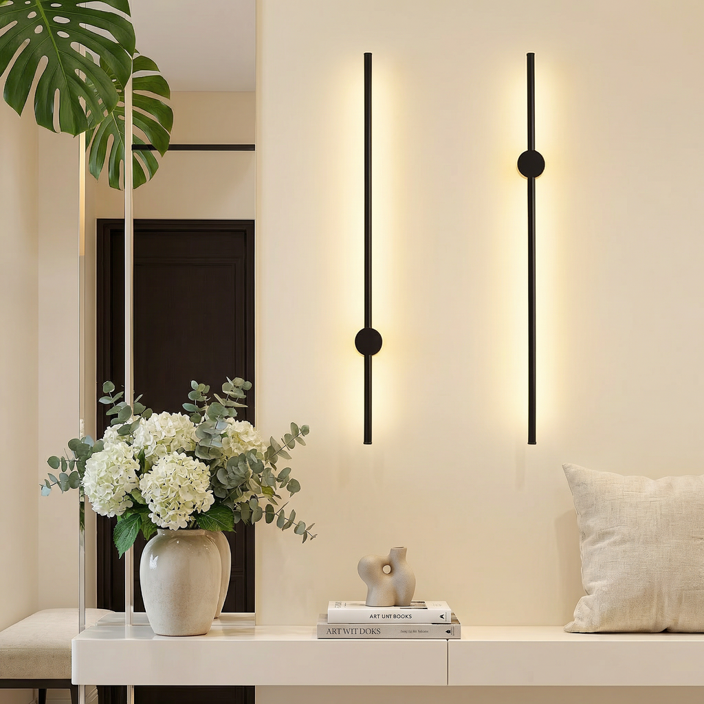 Contemporary Wall Light Minimalist Iron And Acrylic Sconce With LED Bulbs