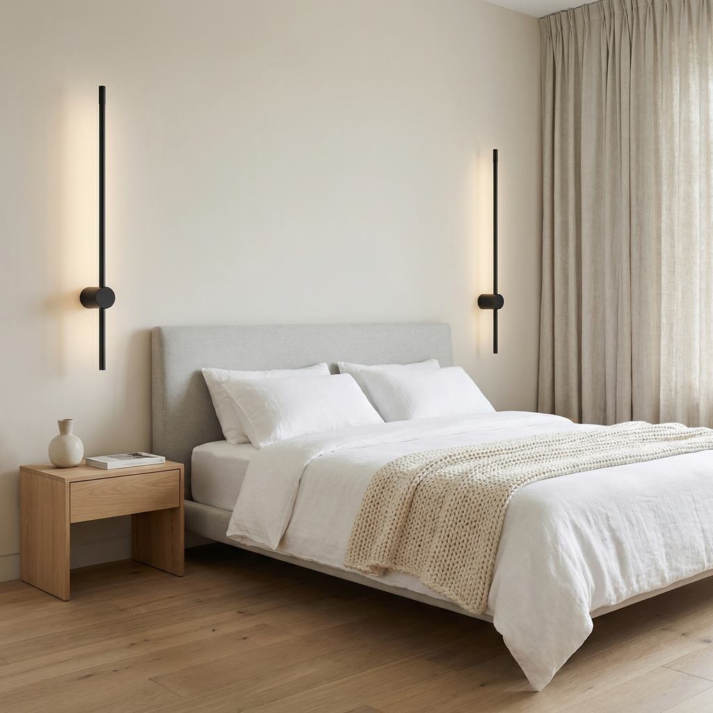 Contemporary Wall Light Minimalist Iron And Acrylic Sconce With LED Bulbs