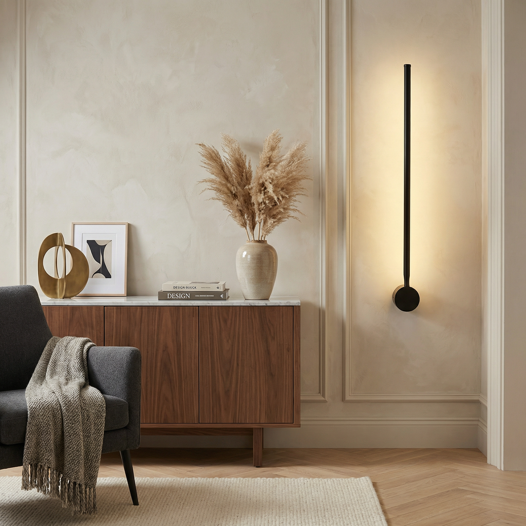 Contemporary Wall Light Minimalist Iron And Acrylic Sconce With LED Bulbs